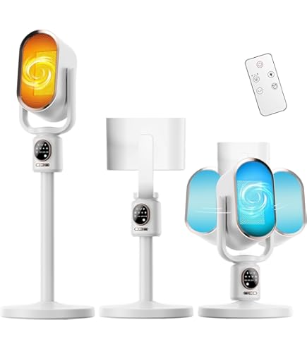 Amazon | セラミックヒーター 小型 冷暖兼用 電気ヒーター 暖風機 卓上